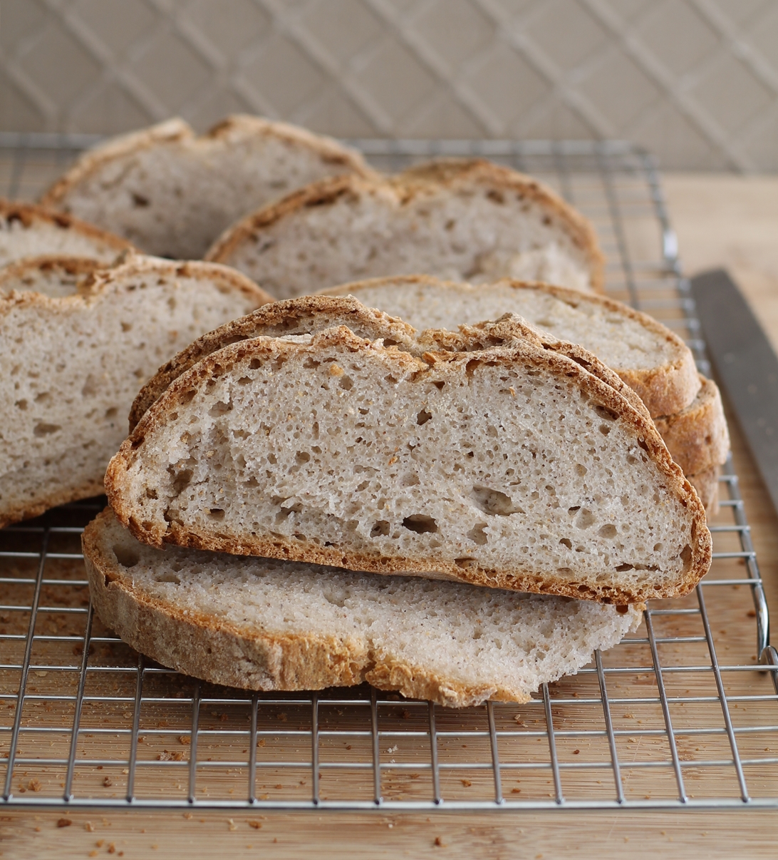 Pain sans gluten au sarrasin et au levain - La Cassata Celiaca