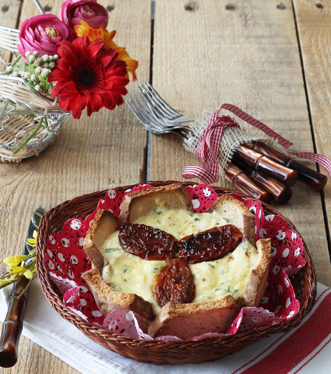 Tarte salée sans gluten de pain et ricotta - La Cassata Celiaca