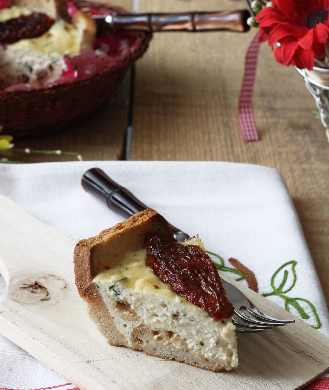 Tarte salée sans gluten de pain et ricotta - La Cassata Celiaca