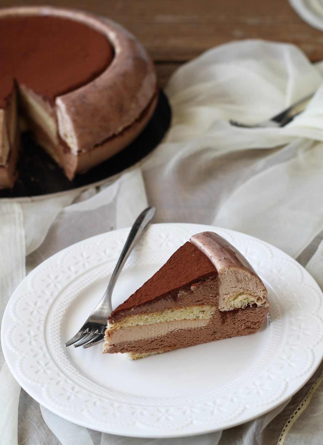 Entremets choco-noisettes sans gluten - La Cassata Celiaca Io & Te choco-noisettes sans gluten - La Cassata Celiaca
