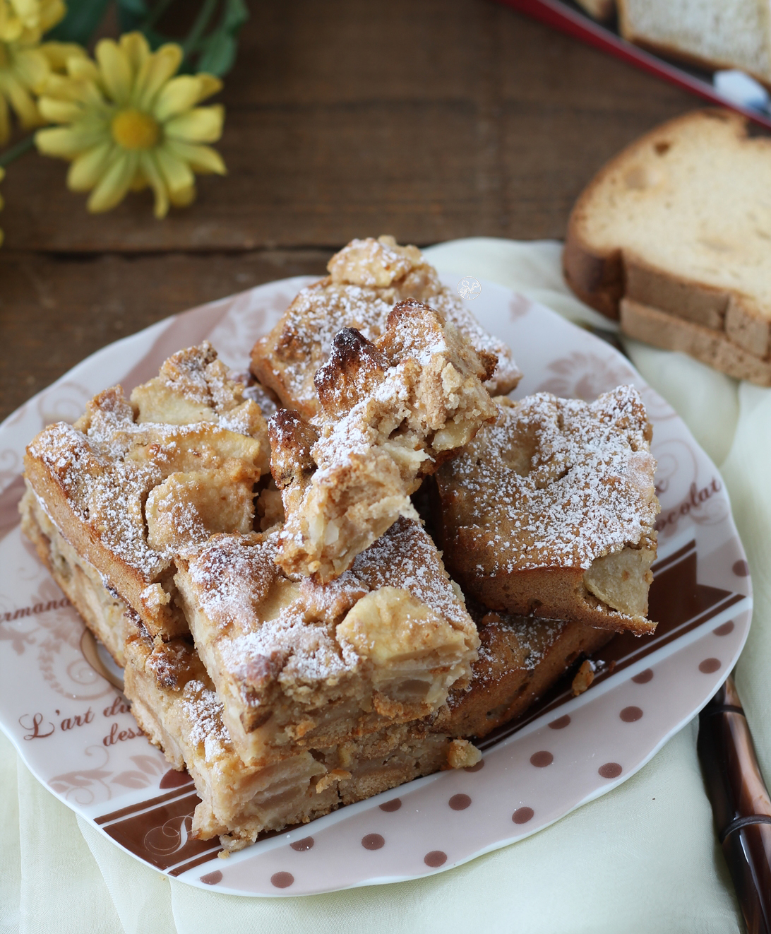 Torta senza glutine di mele e fette biscottate - La Cassata Celiaca