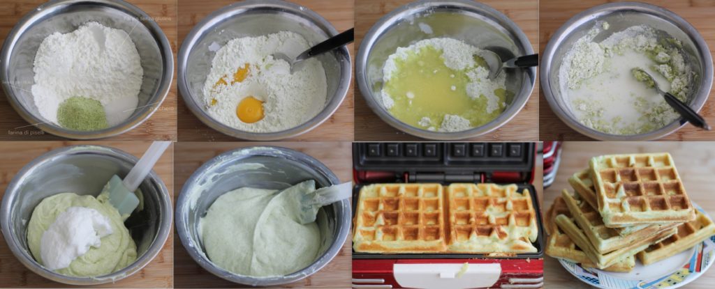 Impasto per gaufre senza glutine con farina di piselli - La Cassata Celiaca