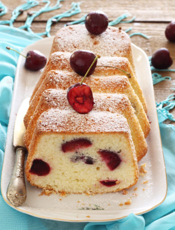 Cake sans gluten avec cerises et yaourt - La Cassata Celiaca