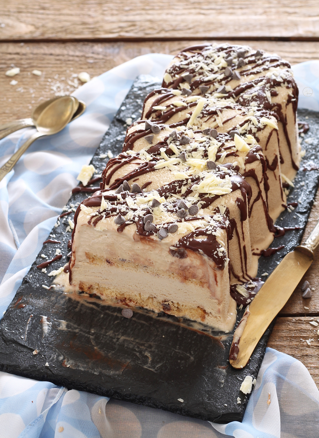 Bûche glacée au café sans gluten - La Cassata Celiaca Bûche glacée au café sans gluten - La Cassata Celiaca