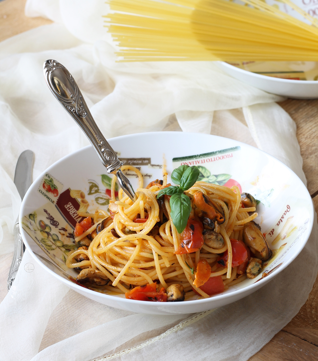 Pasta senza glutine con cozze e pomodorini - La Cassata Celiaca