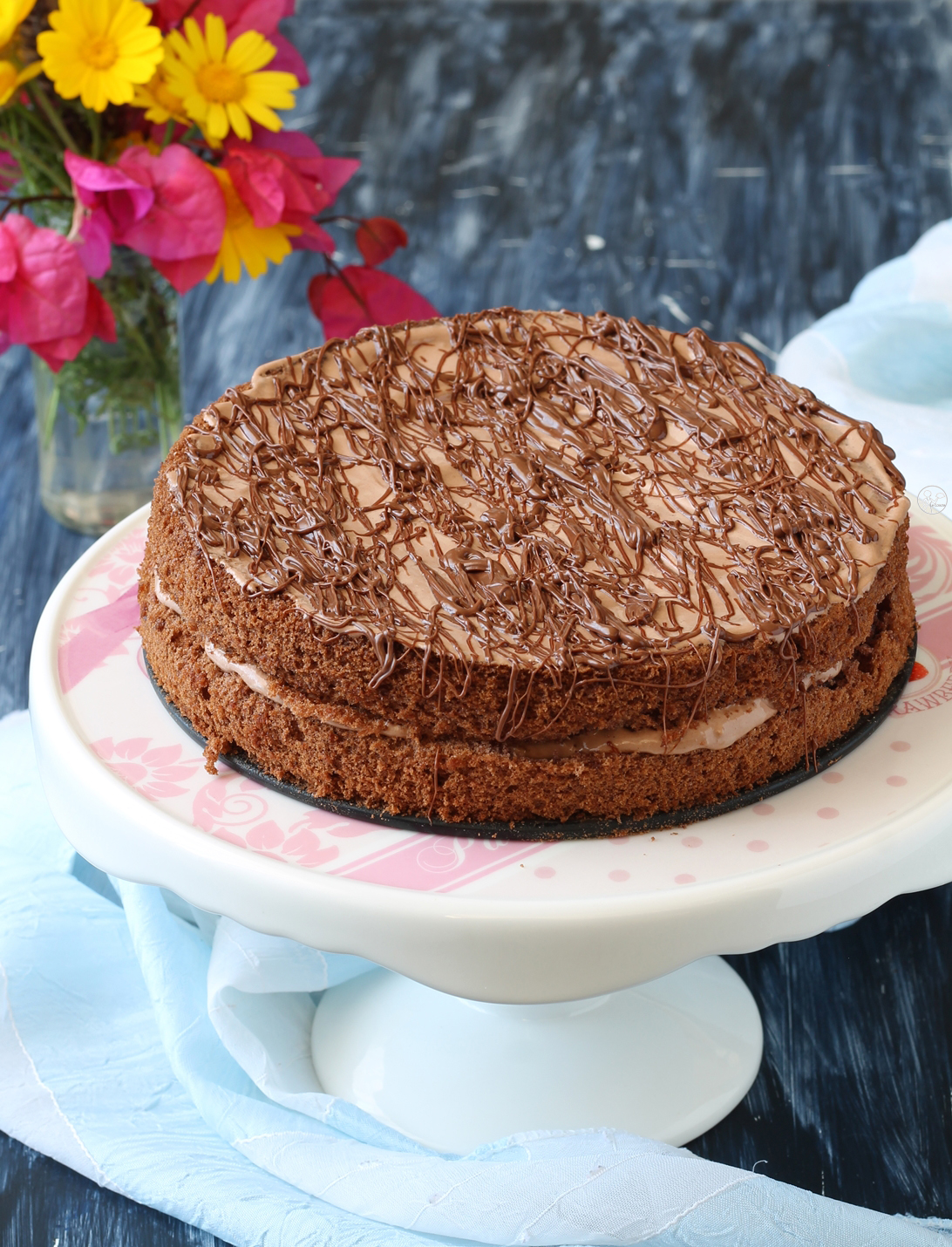 Torta alla panna montata e cacao senza glutine - La Cassata Celiaca