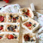 Tarte salée sans gluten avec poivrons et champignons -La Cassata Celiaca