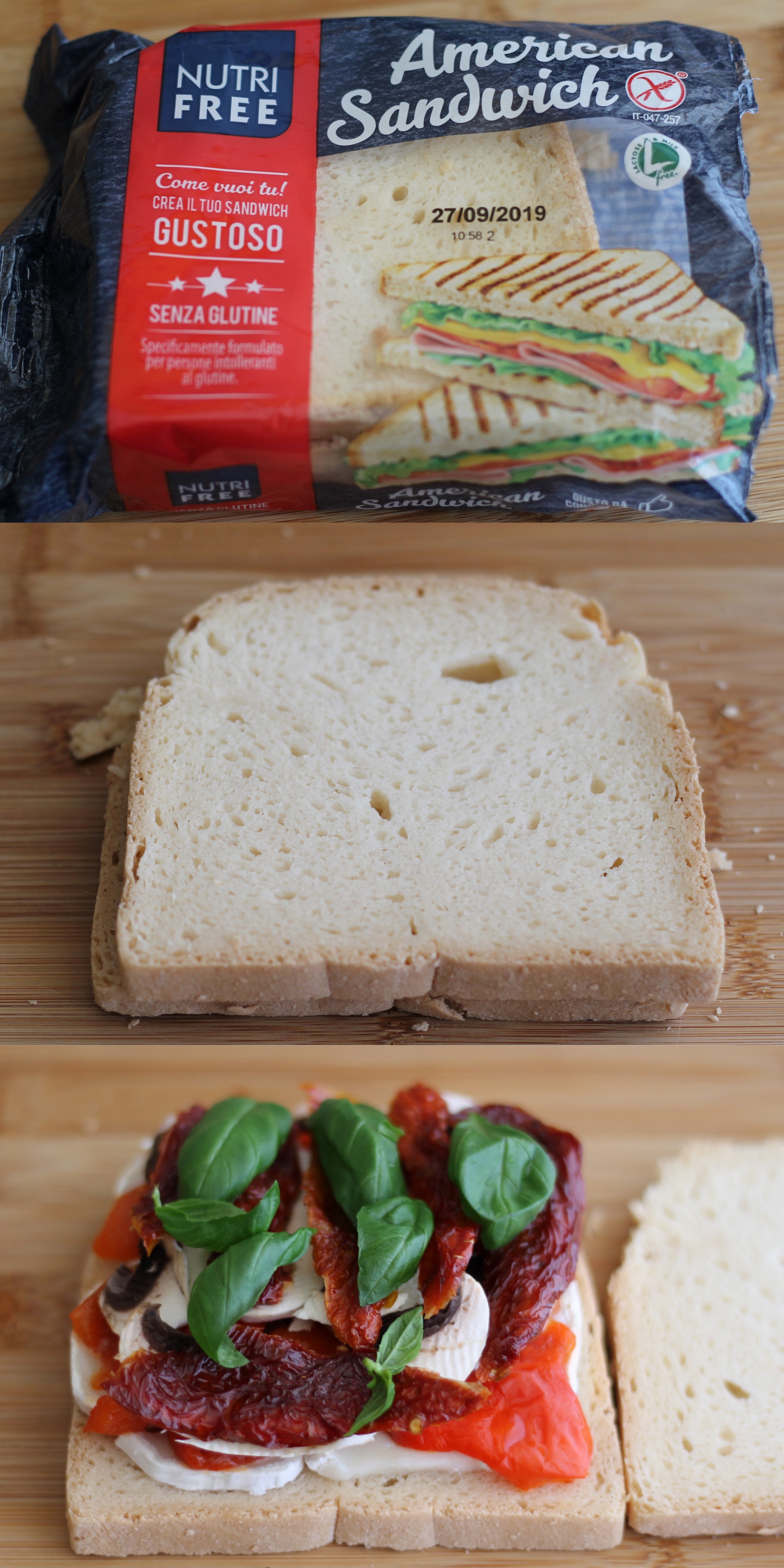 American sandwich senza glutine con caprino e peperoni-La Cassata Celiaca