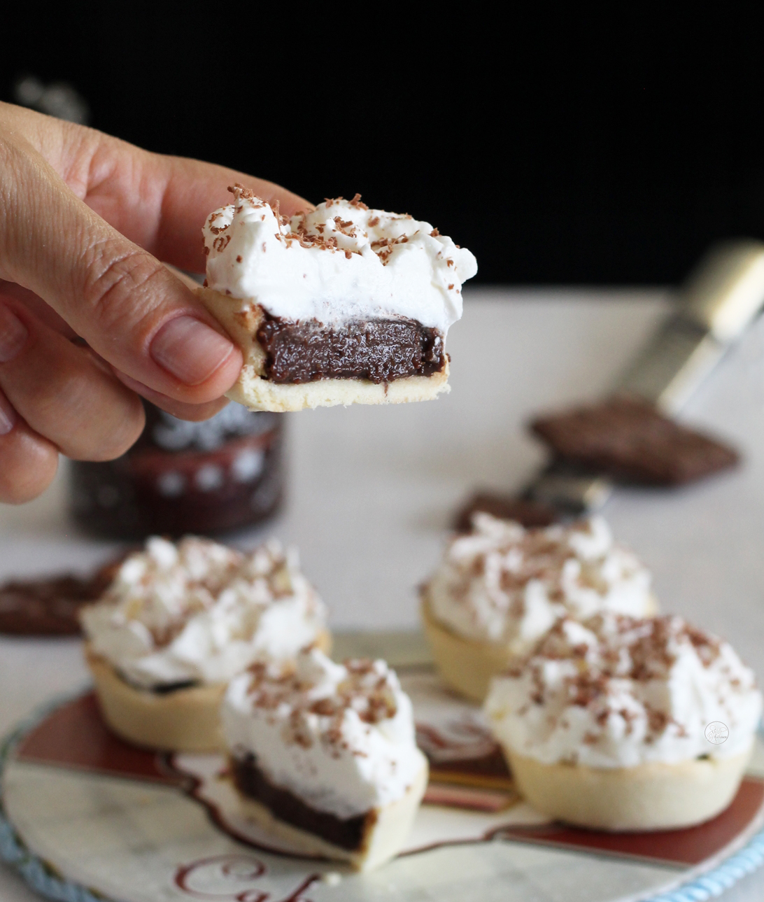 Tartelettes pan di stelle sans gluten - La Cassata Celiaca Tartelettes pan di stelle sans gluten - La Cassata Celiaca