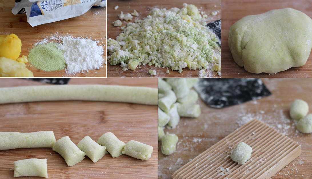 Insalata di gnocchi verdi senza glutine - La Cassata Celiaca