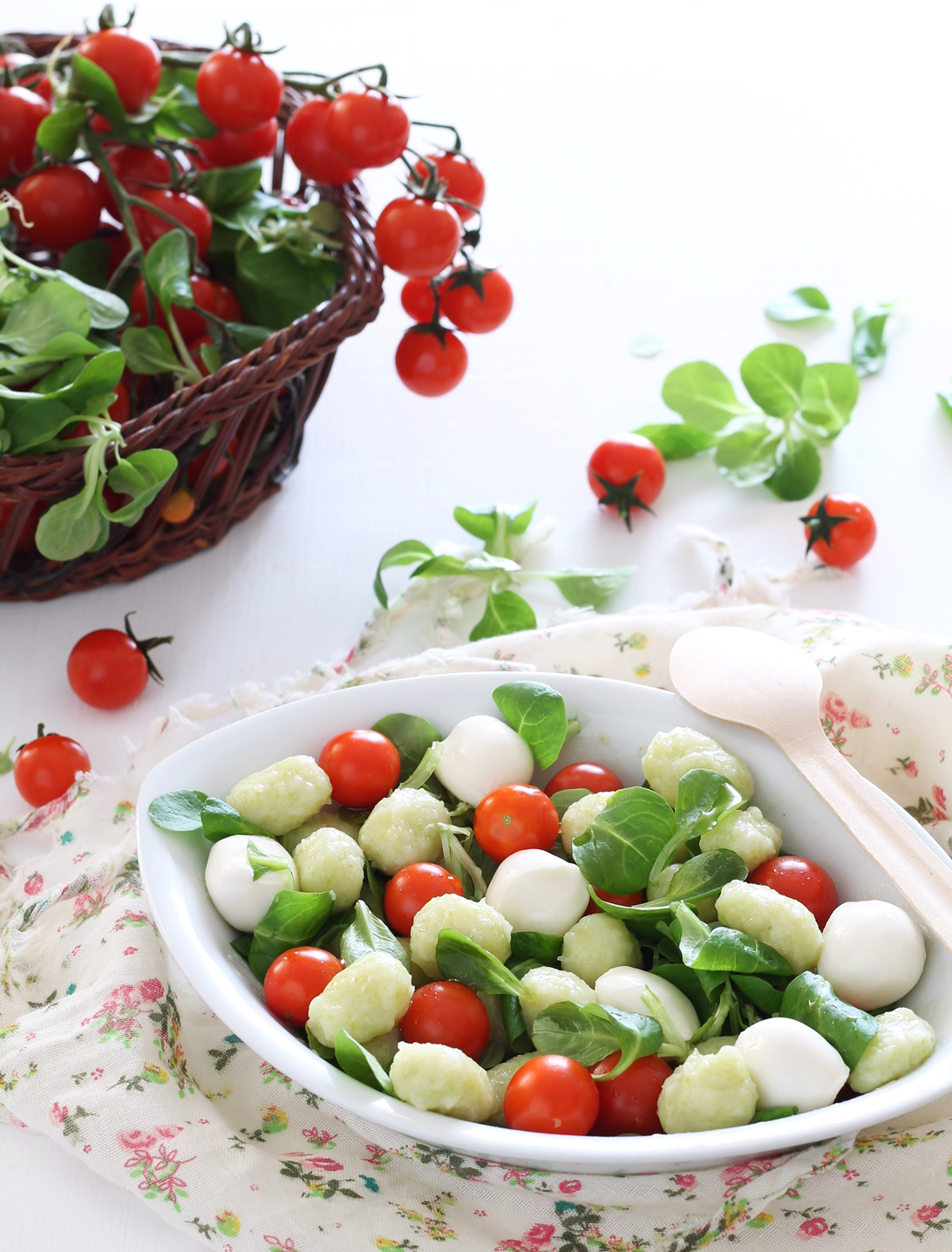 Insalata di gnocchi verdi senza glutine - La Cassata Celiaca
