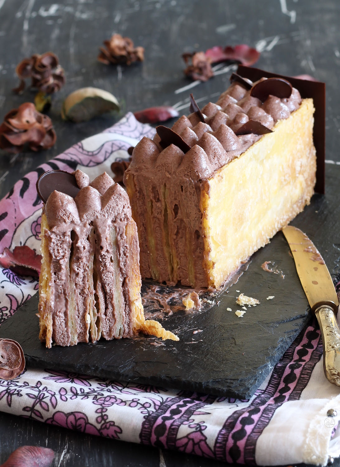 Millefoglie senza glutine al cacao - La Cassata Celiaca Millefoglie senza glutine al cacao - La Cassata Celiaca