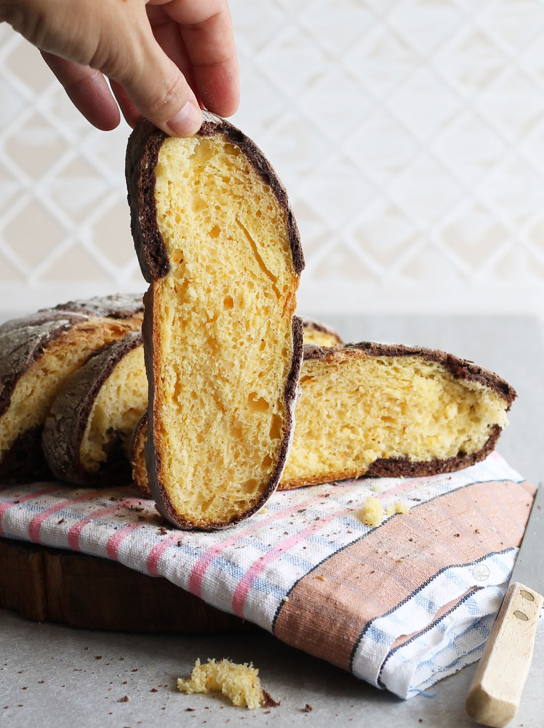 Pain sans gluten avec potiron et cacao - La Cassata Celiaca