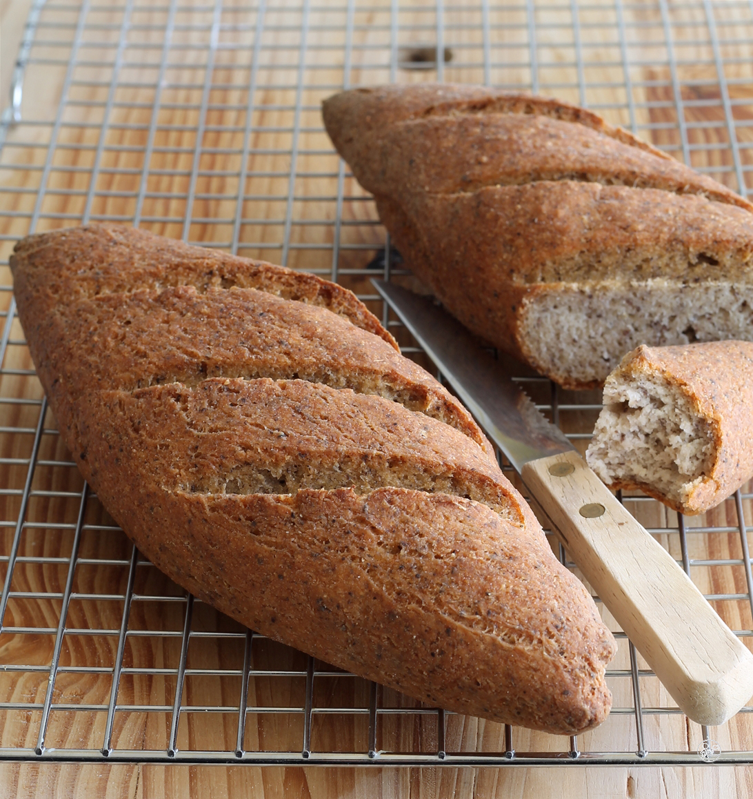 Pane rustico ai ceci neri senza glutine e senza mix commerciali - La Cassata Celiaca