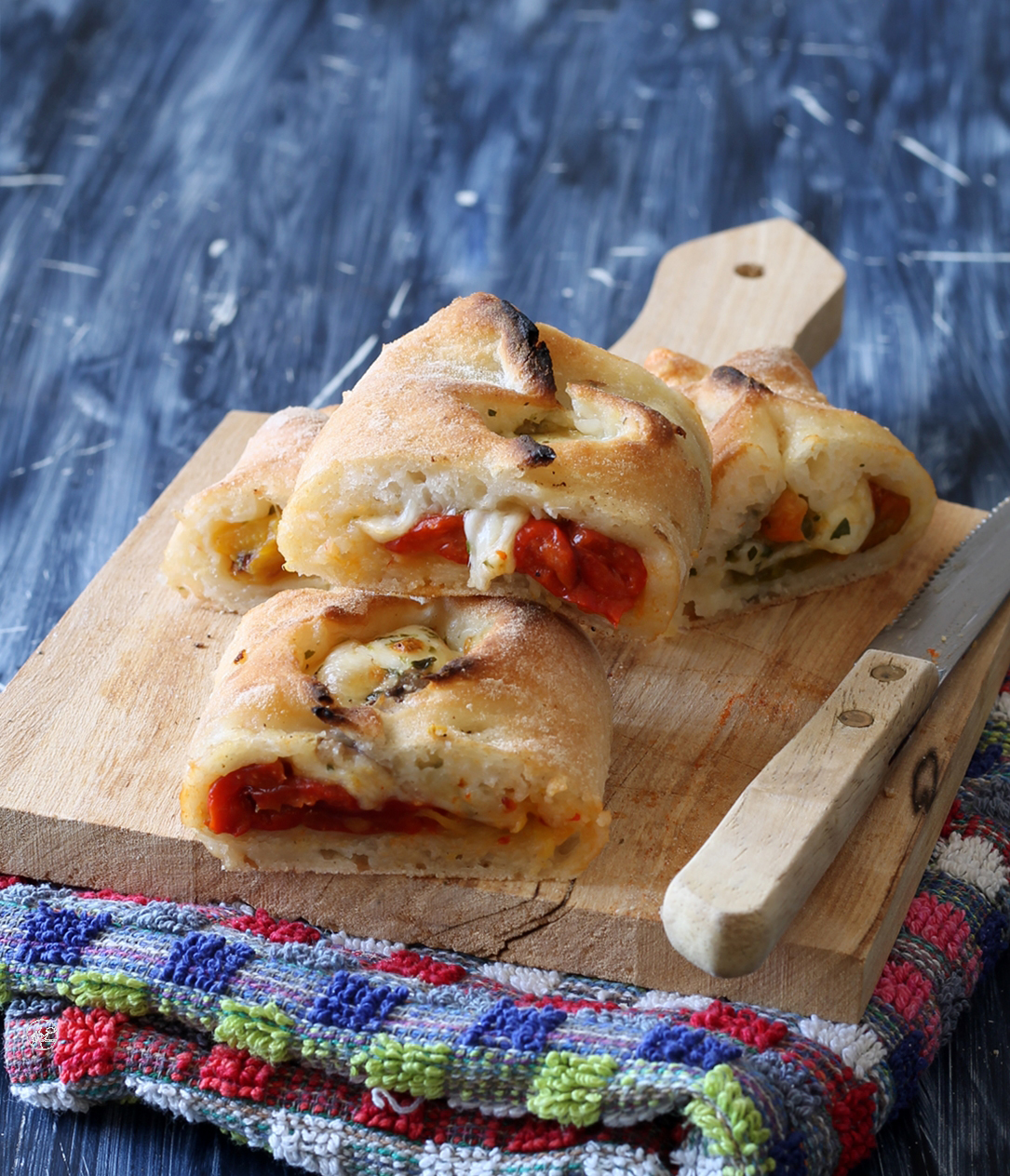 Baguettes de pizza sans gluten aux poivrons - La Cassata Celiaca Baguettes de pizza sans gluten aux poivrons - La Cassata Celiaca