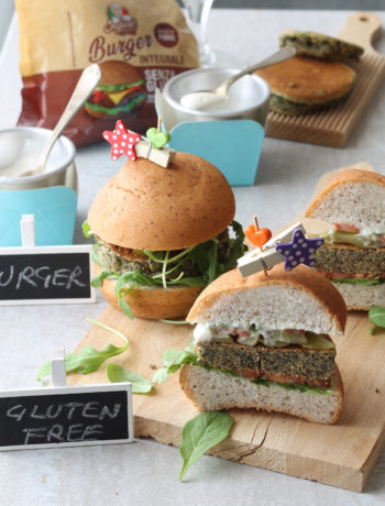 Burger sans gluten aux pois chiches noirs et fausse mayonnaise - La Cassata Celiaca