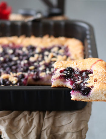 Focaccia sucrée sans gluten aux myrtilles - La Cassata Celiaca