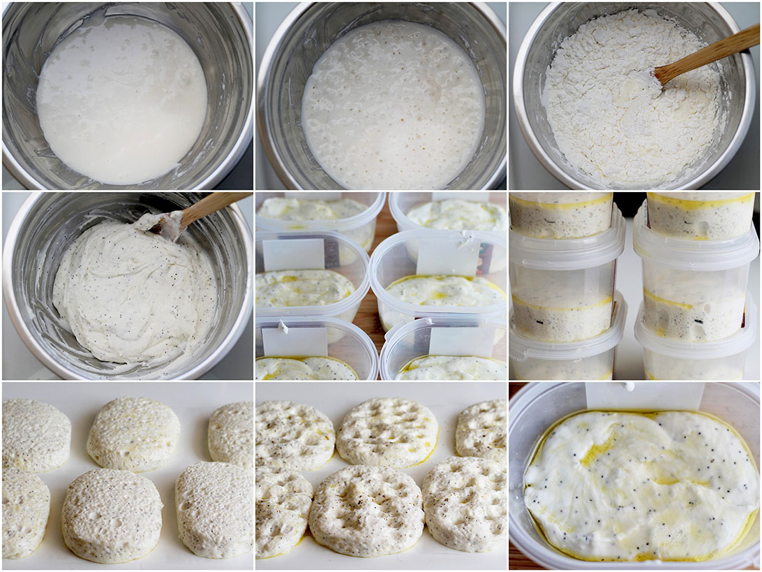Mini focaccia sans gluten au kefir et aux grains de pavot - La Cassata Celiaca Mini focaccia sans gluten au kefir et aux grains de pavot - La Cassata Celiaca