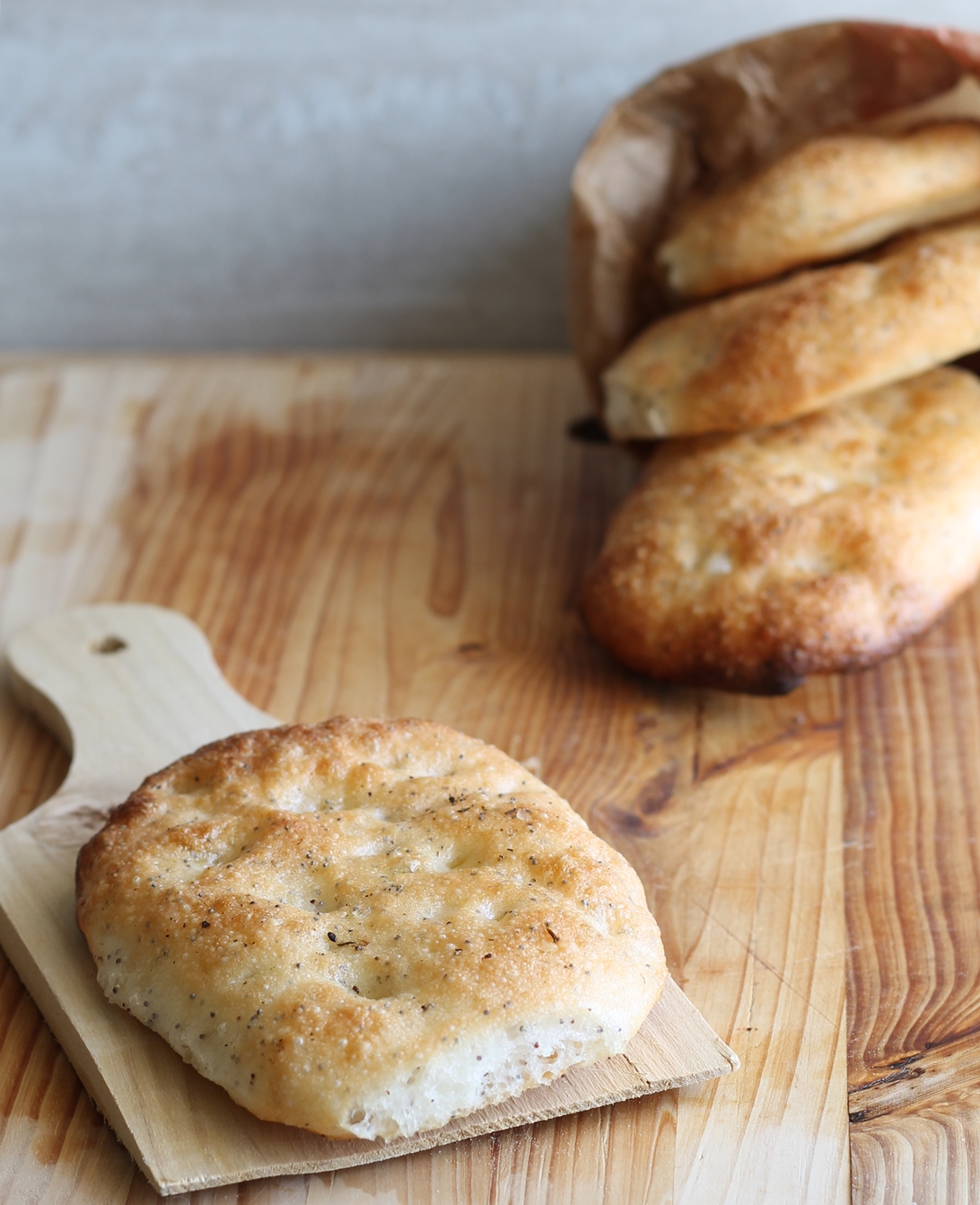 Mini focaccia sans gluten au kefir et aux grains de pavot - La Cassata Celiaca