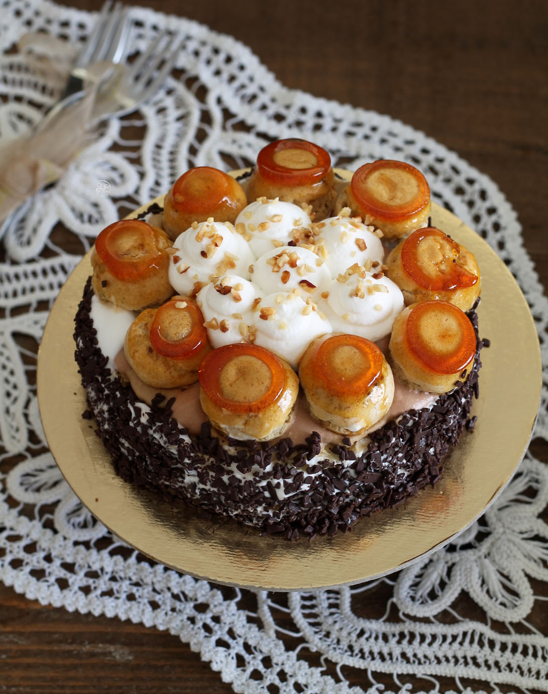 Saint-Honoré ciocco-caffè senza glutine - La Cassata Celiaca