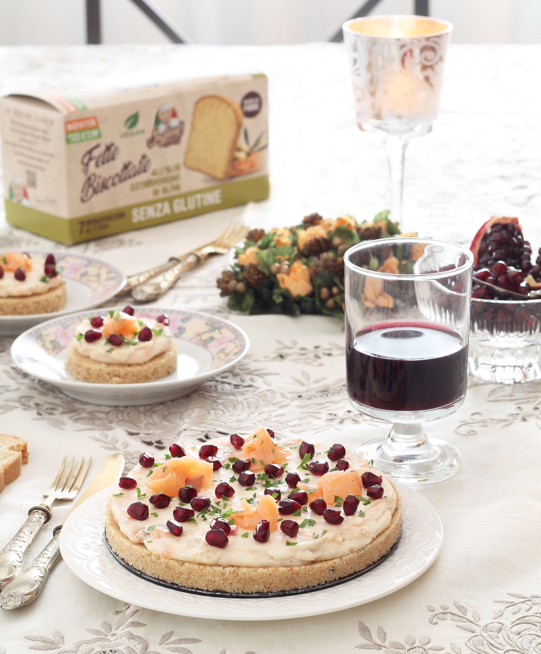 Cheesecake senza glutine con stracchino e salmone - La Cassata Celiaca Cheesecake senza glutine con stracchino e salmone - La Cassata Celiaca