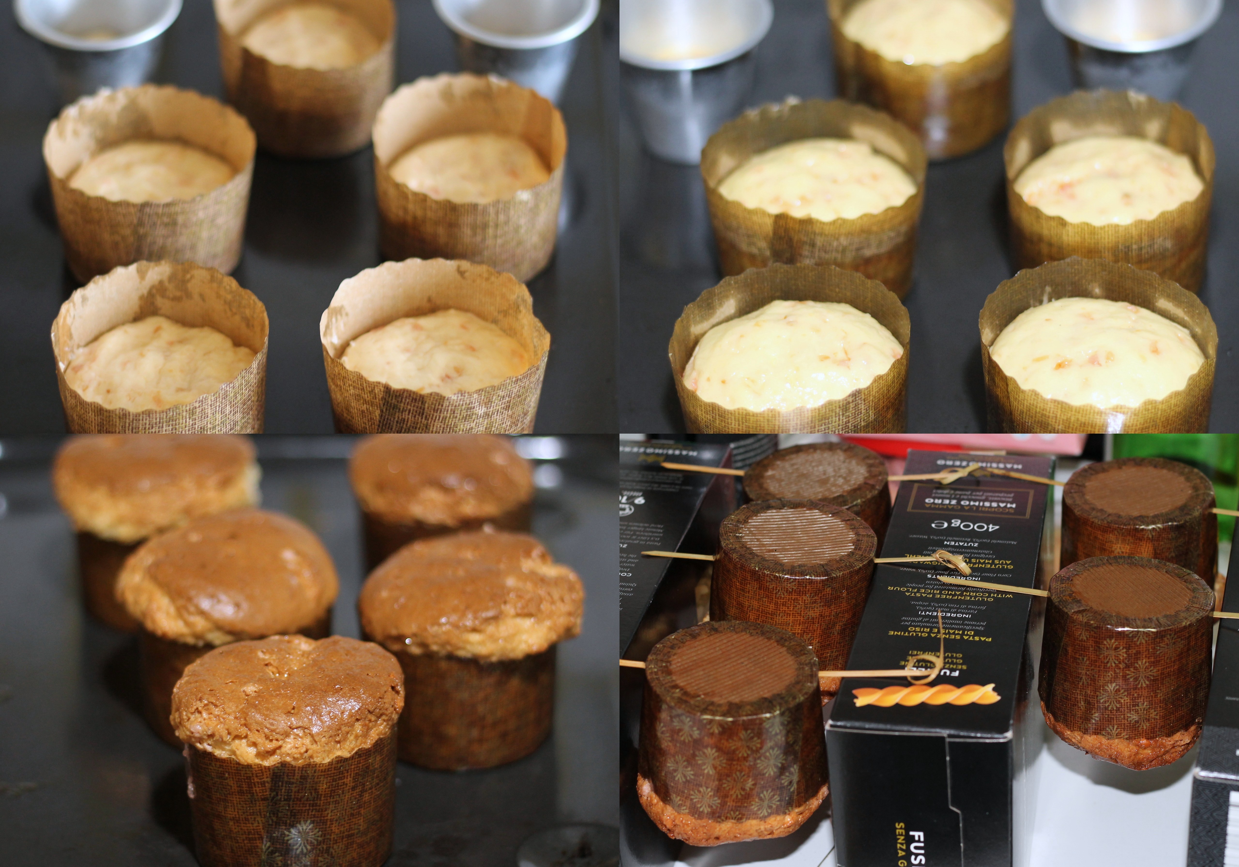 Mini panettone sans gluten aux pralines roses - La Cassata Celiaca Mini panettone sans gluten aux pralines roses - La Cassata Celiaca