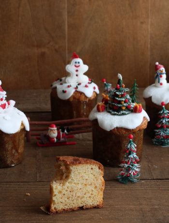 Mini panettone sans gluten aux pralines roses - La Cassata Celiaca