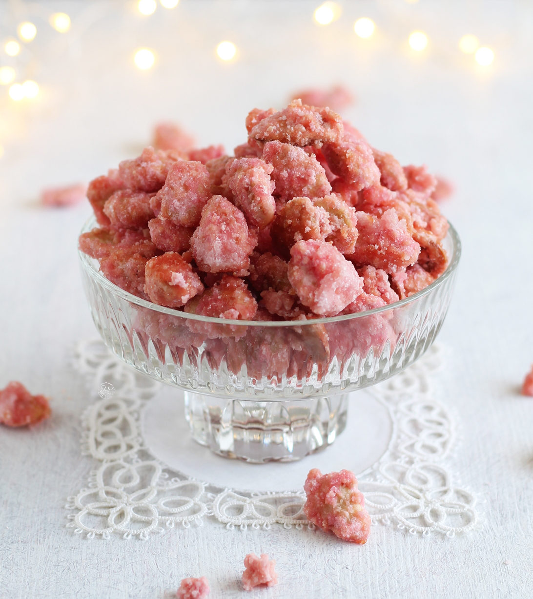 Praline rosa, mandorle sabbiate - La Cassata Celiaca