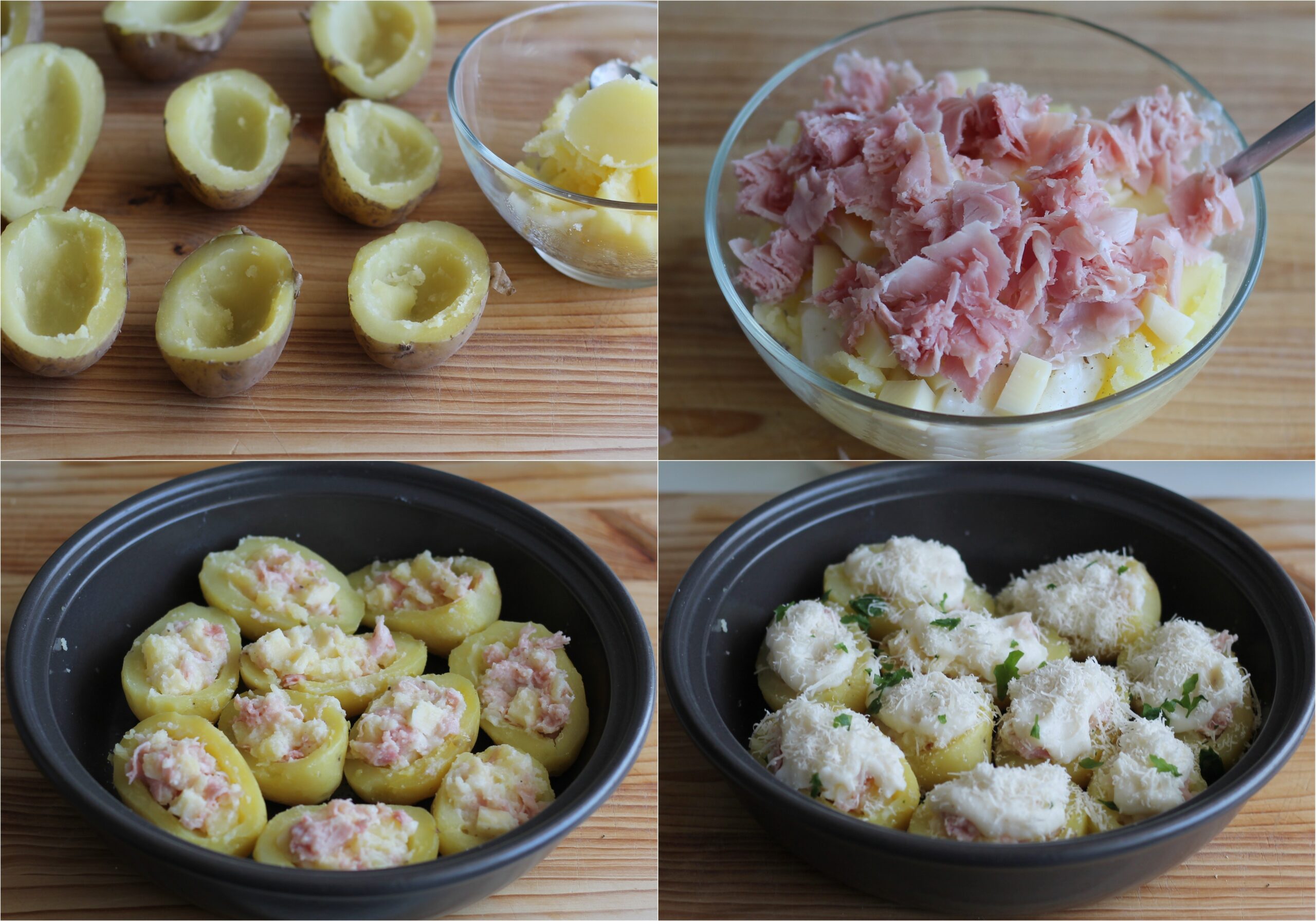 Patate ripiene con prosciutto e besciamella senza glutine - La Cassata Celiaca