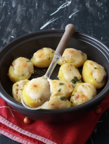 Pommes de terre farcies avec jambon et béchamel sans gluten - La Cassata Celiaca