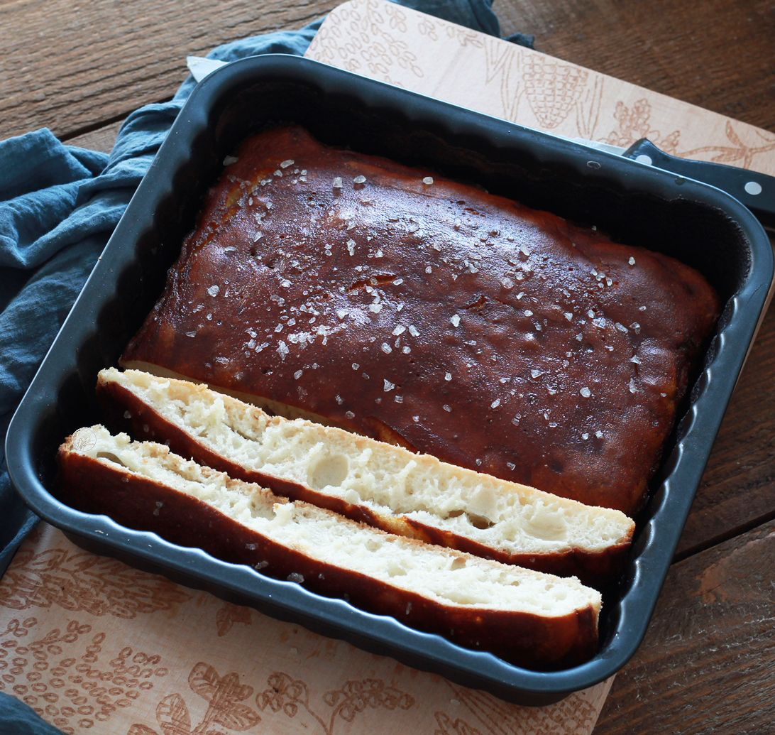 Pretzel focaccia sans gluten - La Cassata Celiaca