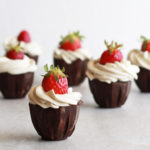 Coques en chocolat avec crème au mascarpone sans gluten - La Cassata Celiaca