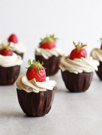 Coques en chocolat avec crème au mascarpone sans gluten - La Cassata Celiaca