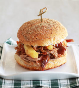 Pulled pork burger sans gluten - La Cassata Celiaca