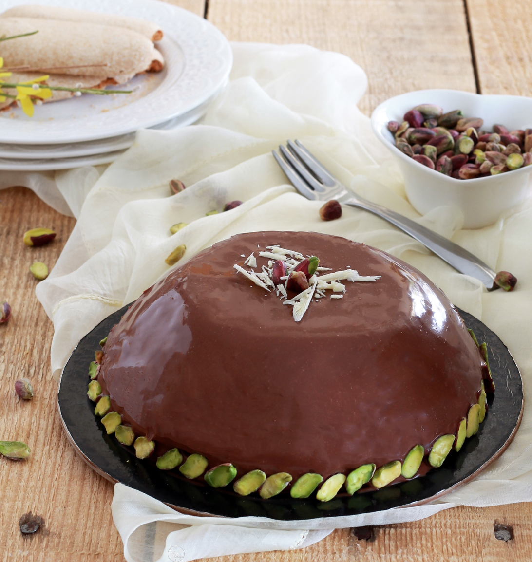 Zuccotto alla ricotta senza glutine - La Cassata Celiaca