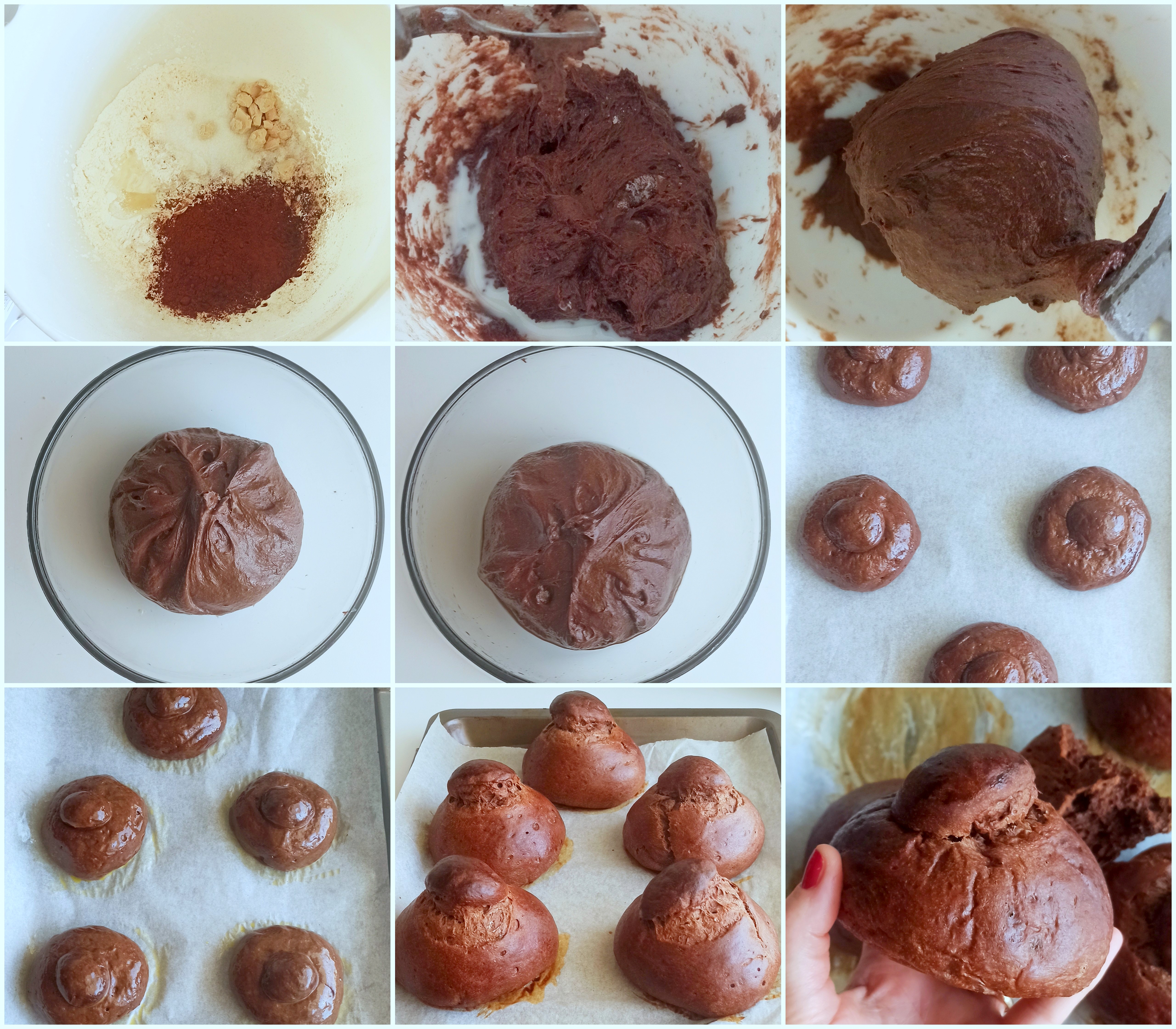 Brioches siciliennes au cacao sans gluten - La Cassata Celiaca