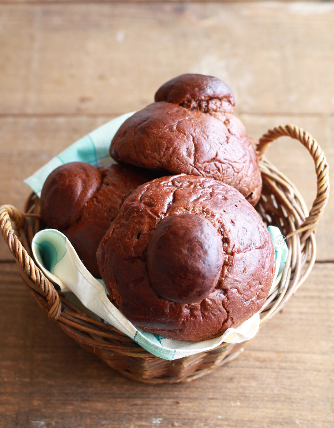 Brioche col tuppo senza glutine al cacao - La Cassata Celiaca