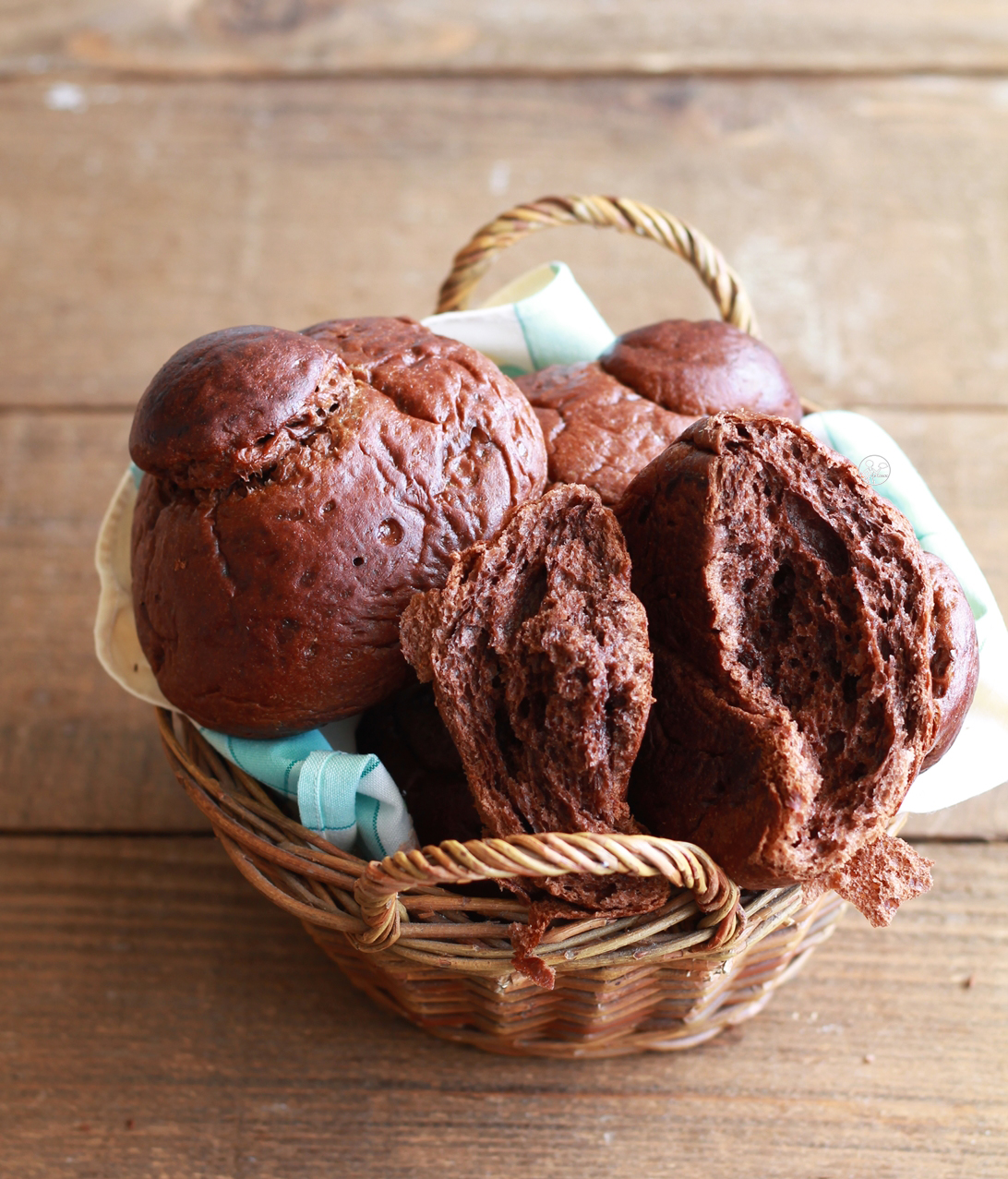 Brioche col tuppo senza glutine al cacao - La Cassata Celiaca