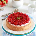Tarte sans gluten à la frangipane et aux framboises - La Cassata Celiaca