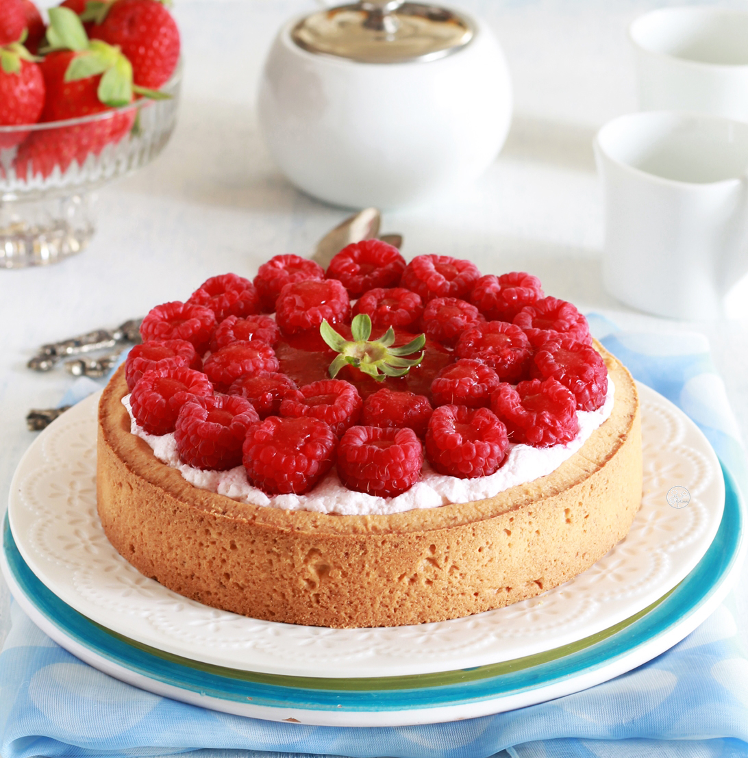 Crostata frangipane e lamponi senza glutine - La Cassata Celiaca