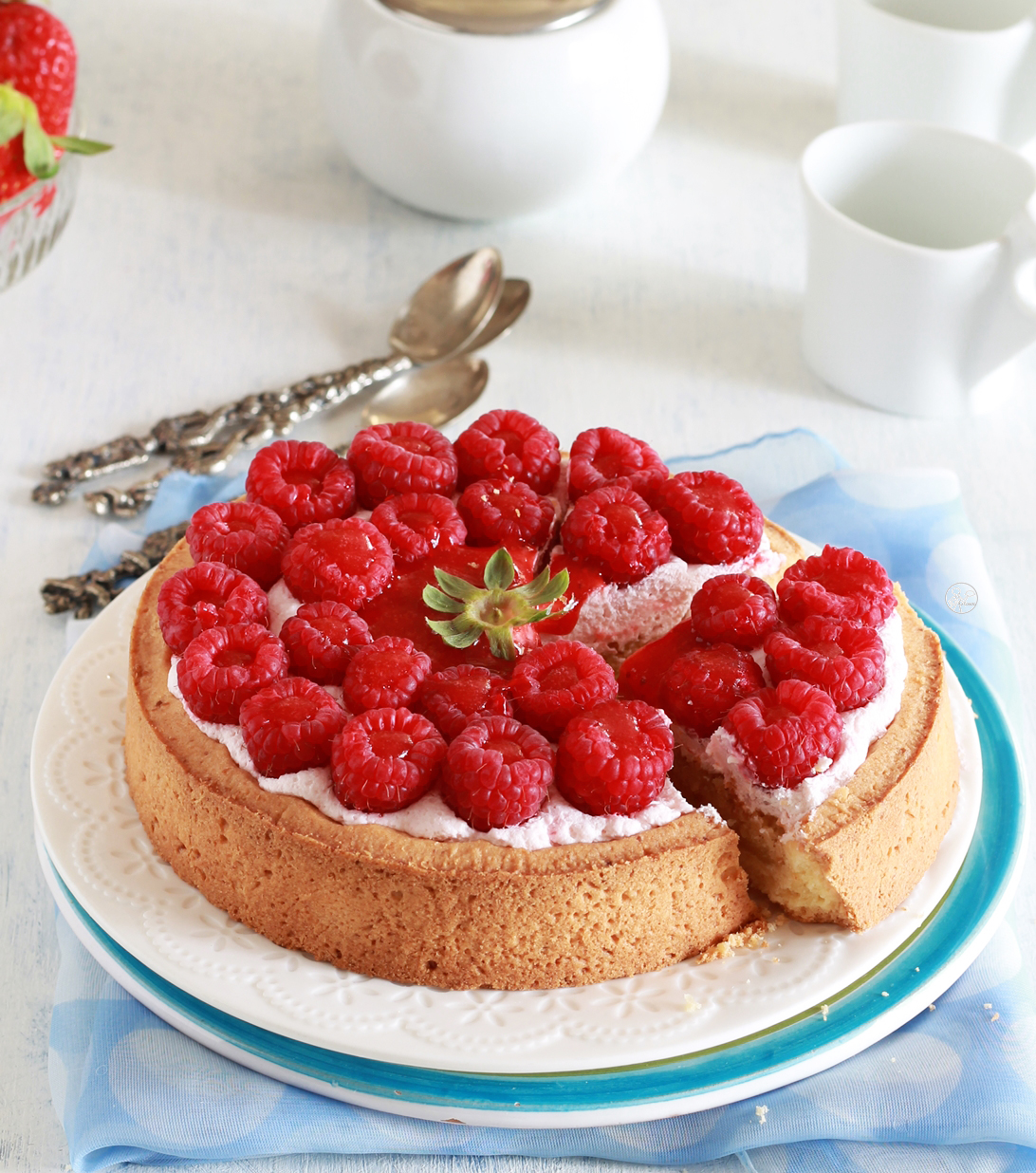 Crostata frangipane e lamponi senza glutine - La Cassata Celiaca