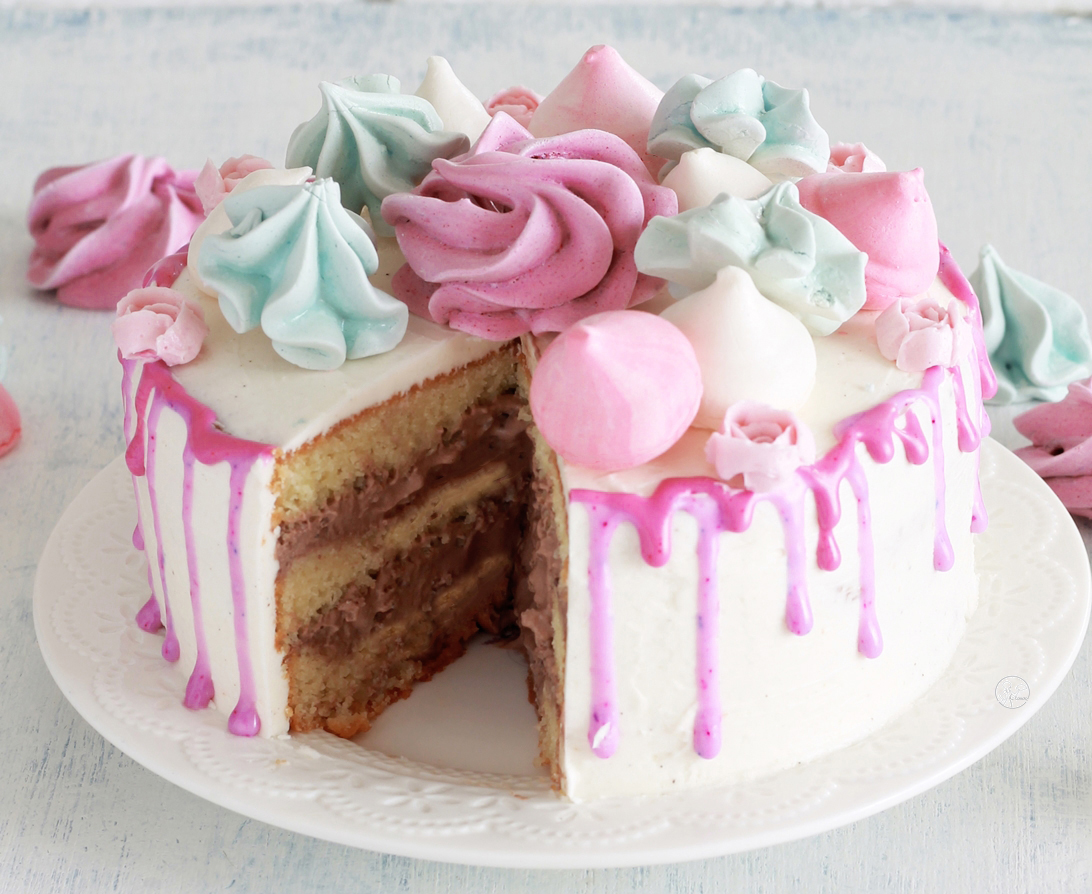 Sponge cake sans gluten à la crème au beurre meringuée - La Cassata Celiaca