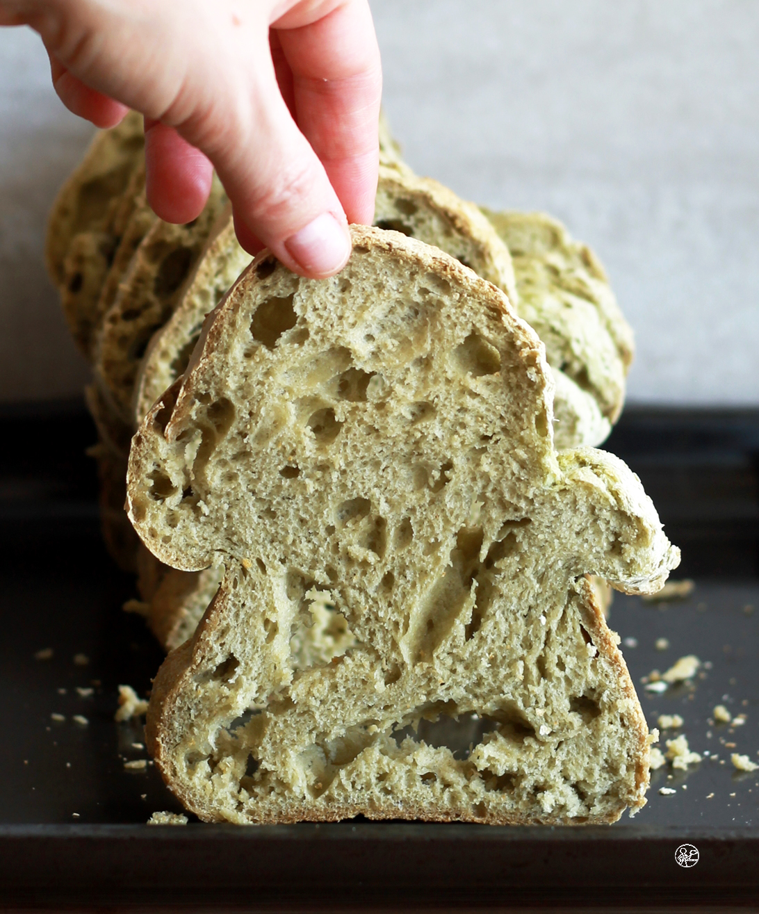 Pane agli spinaci senza glutine - La Cassata Celiaca