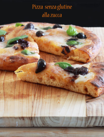 Pizza alla zucca senza glutine con caprino e olive nere - La Cassata