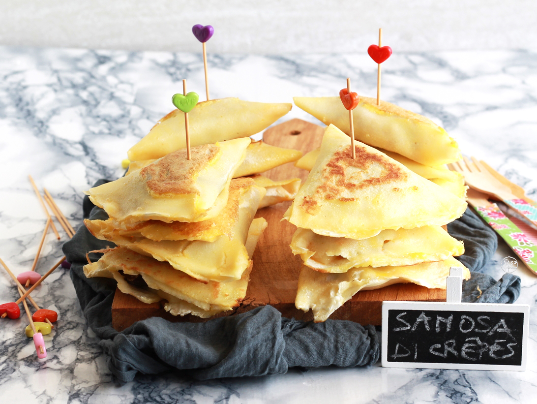 Samosa di crêpes senza glutine - La Cassata Celiaca