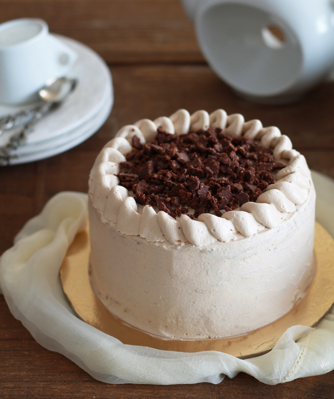 Chiffon cake al caffè e caramello senza glutine - La Cassata Celiaca
