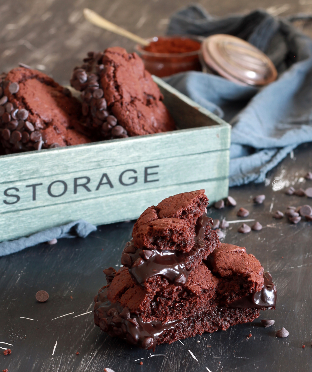 Sandwich cookies au chocolat sans gluten - La Cassata Celiaca