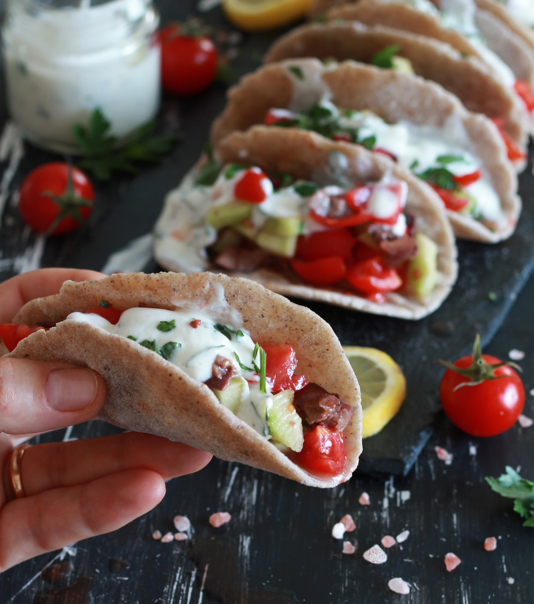 Finti tacos senza glutine al grano saraceno - La Cassata Celiaca