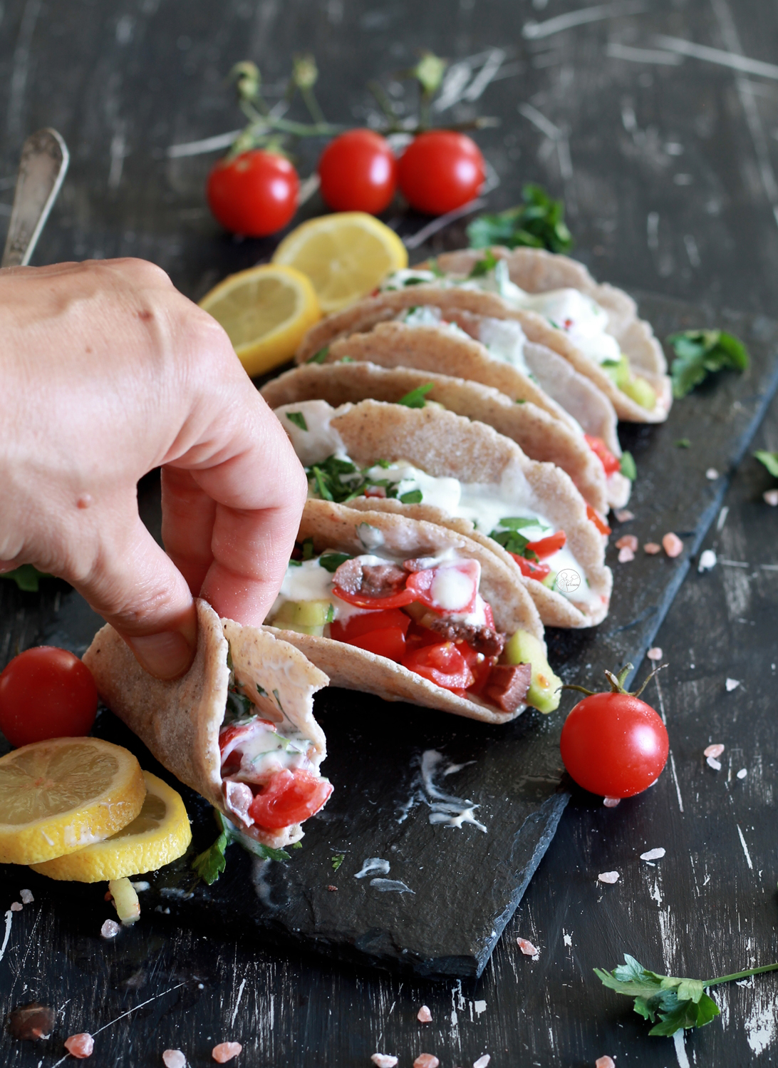 Faux tacos sans gluten au sarrasin - La Cassata Celiaca