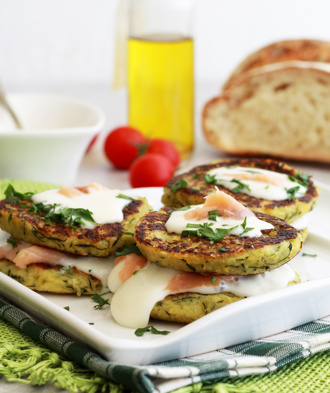 Omelette aux courgettes sans œufs - La Cassata Celiaca